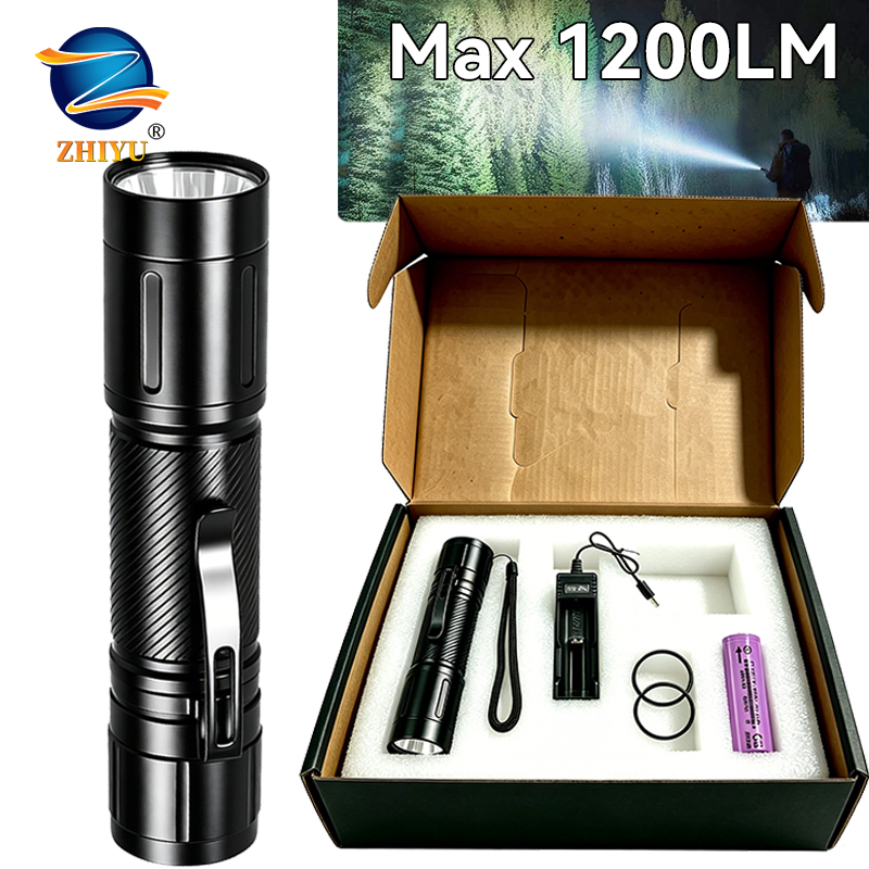Headlamp - 1200LM Fixed Focus LED Flashlight Powerful