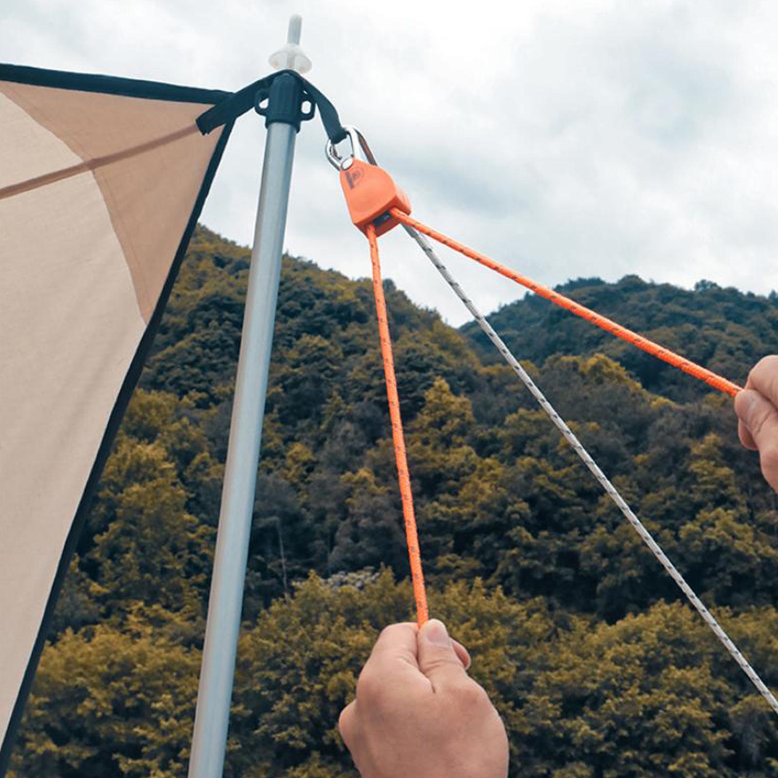 Outdoor Camping Guy - Tent Guy Line Adjustable Ratchet Rope