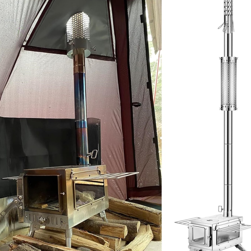 Camping Stove Pipe Stainless S - огляд і ціна Outdoor Camping Stove Wood