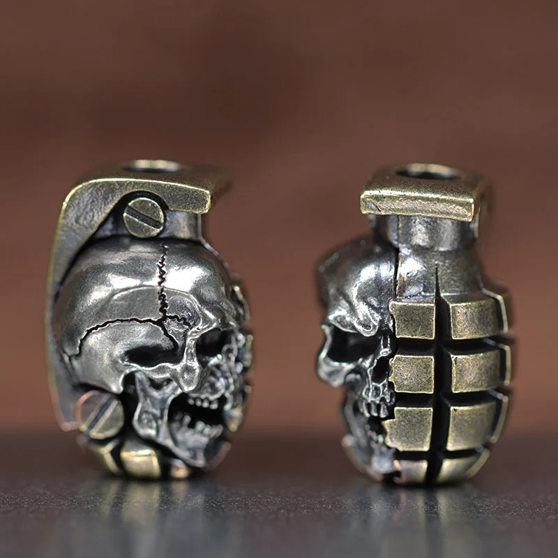 Dual Color Skull Grenade Brass - огляд і ціна Paracord Bracelet