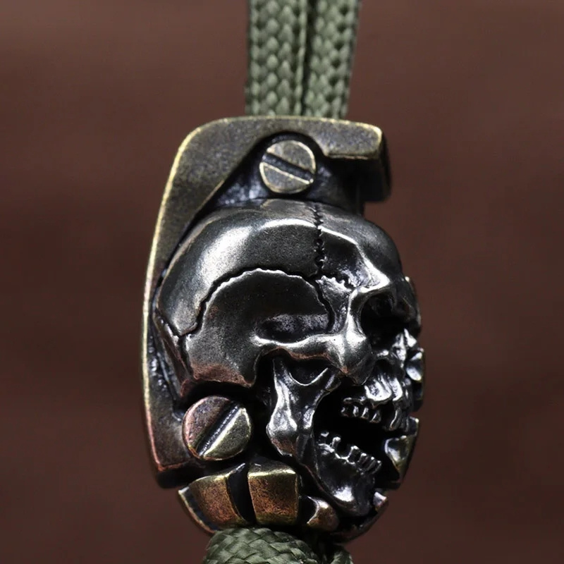 Dual Color Skull Grenade Brass - огляд і ціна Paracord Bracelet