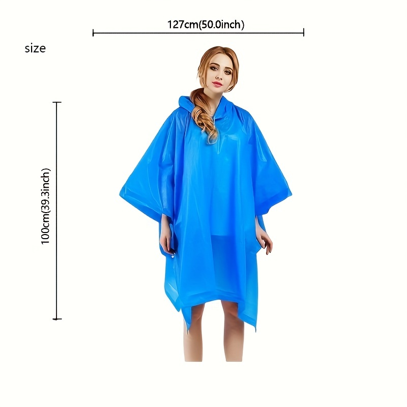 Rain Ponchos For Adults Pouch  - огляд і ціна Camping Outdoor Clothing