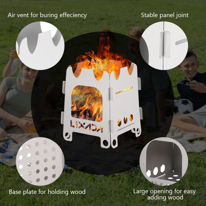 Lixada Titanium/Stainless stee - огляд і ціна Outdoor Camping Stove Wood