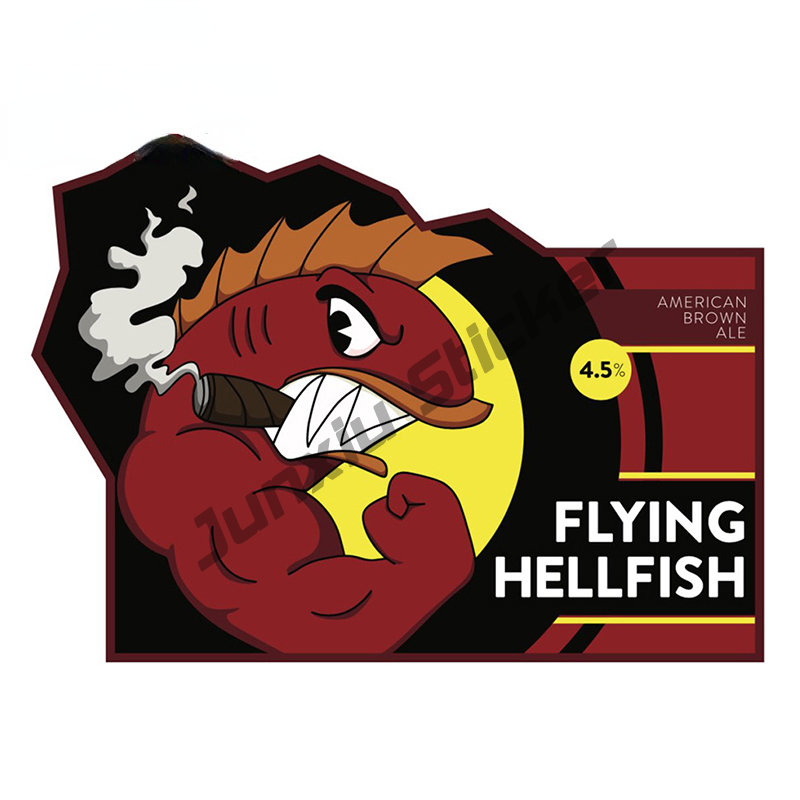 Hellfish Logo Vinyl Car Sticke - огляд і ціна Outdoor Camping Logo