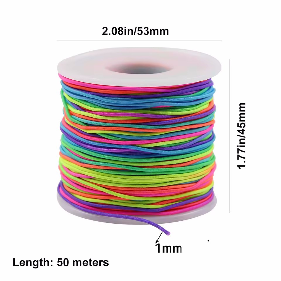 Rainbow Elastic Beading Cord,  - огляд і ціна Paracord Bracelet