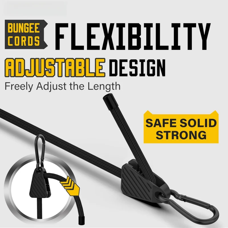 1-6PCS Adjustable Bungee Cord  - огляд і ціна Outdoor Camping Extension Cord