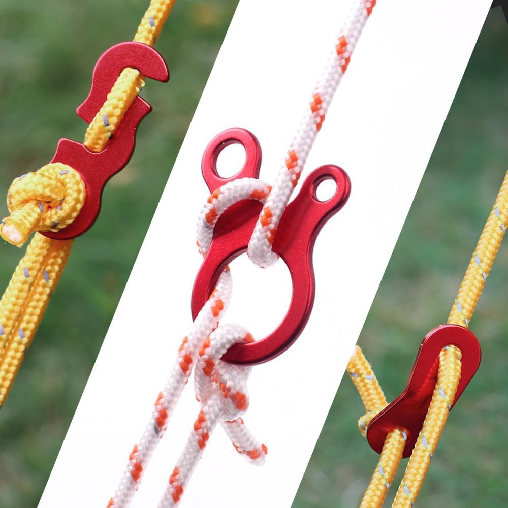 20Pcs Aluminum Alloy Tent Guyl - огляд і ціна Outdoor Camping Extension Cord