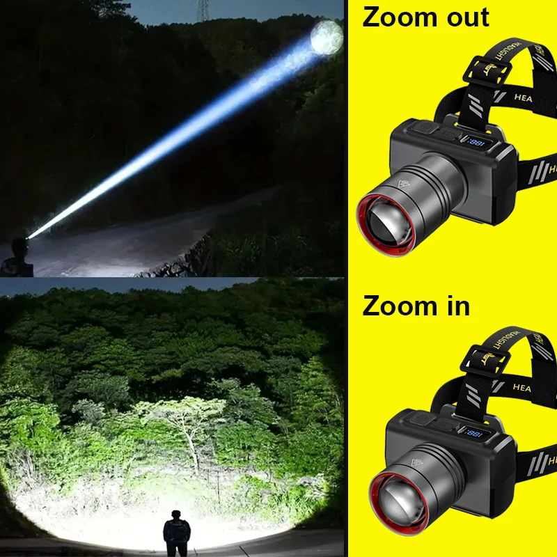 2026 LED digital Rechargeable  - огляд і ціна Headlamp