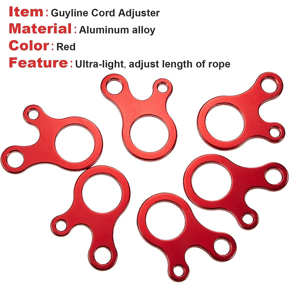 5/20pcs Tent Rope Buckles 3 Ho - огляд і ціна Outdoor Camping Extension Cord