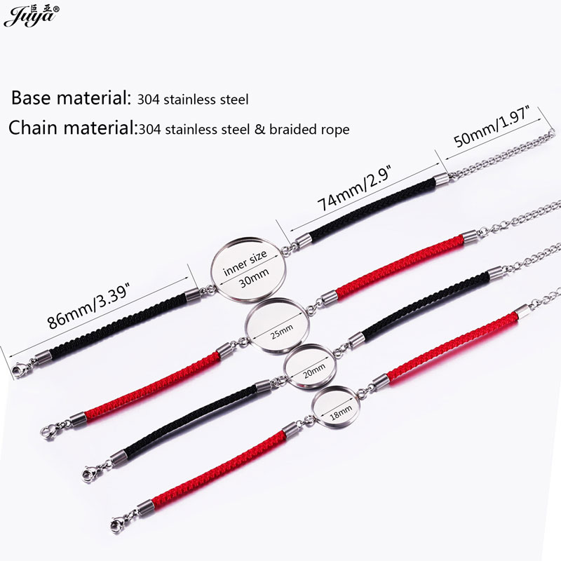 4pcs/lot 18-30mm Stainless Ste - огляд і ціна Paracord Bracelet