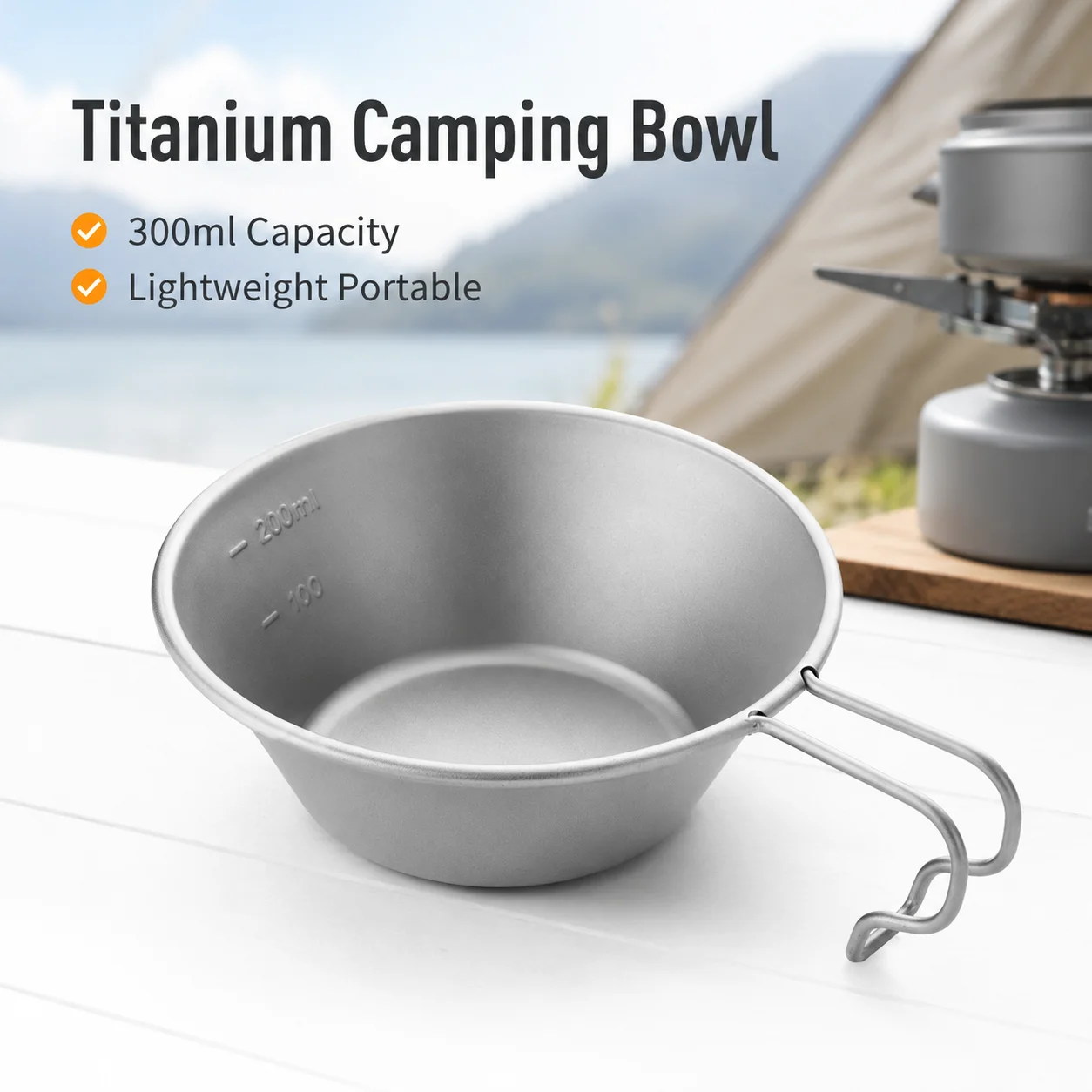 Titanium Sierra Bowl Lightweig - огляд і ціна Outdoor Camping Meals