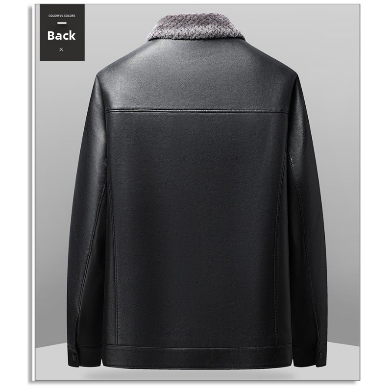 Men's Warm Leather Jacket Casu - огляд і ціна Outdoor Camping Jacket