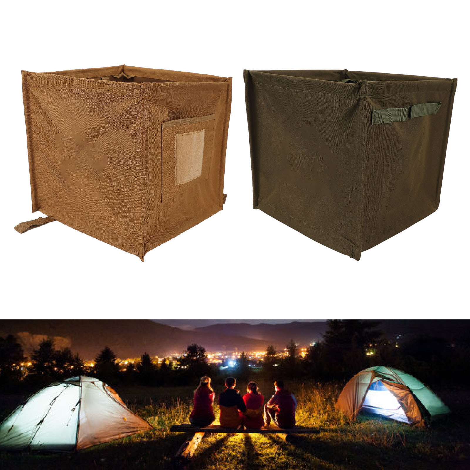 Outdoor Foldable Trash Can 33L - огляд і ціна Outdoor Camping Bin