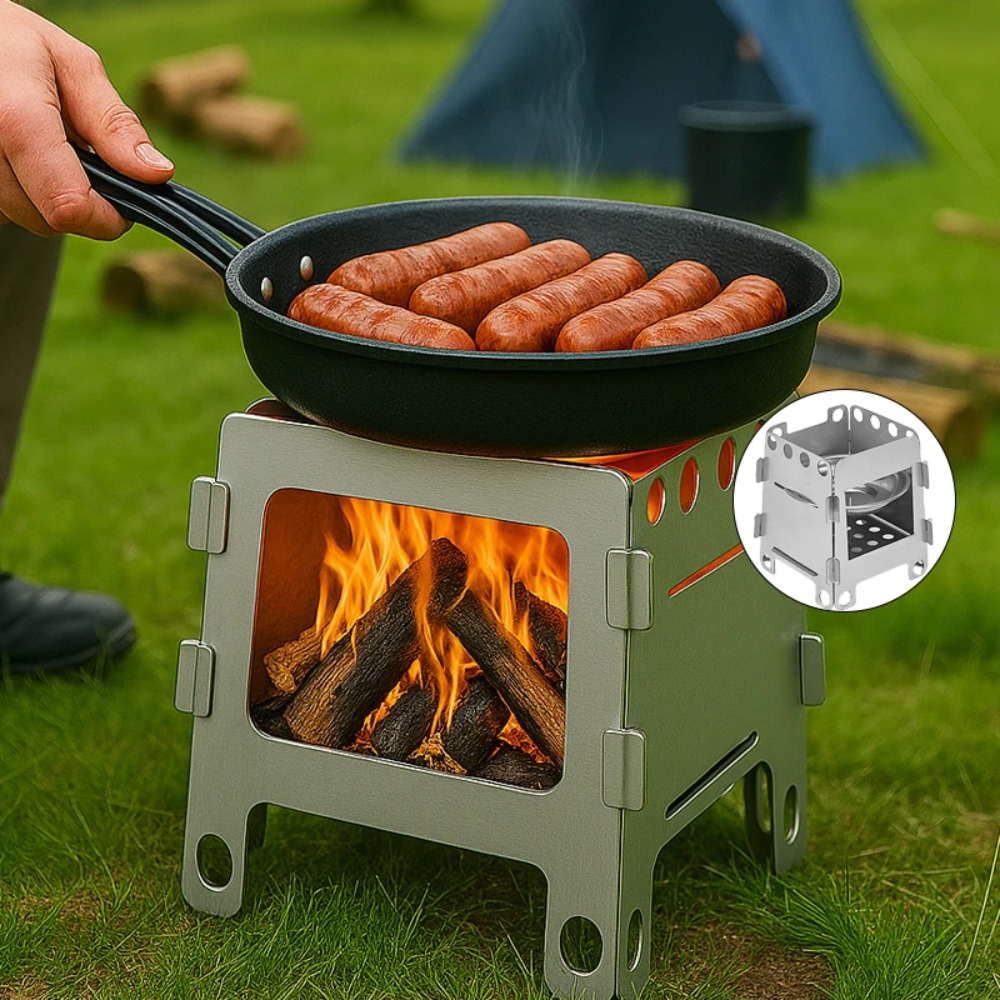 Camping Furnace Wood Stove Alc - огляд і ціна Outdoor Camping Stove Wood