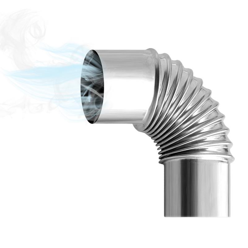 60/75mm Stainless Steel 90 Deg - огляд і ціна Outdoor Camping Stove Wood