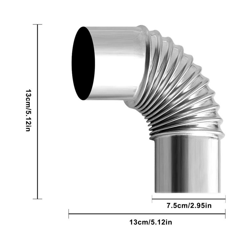 60/75mm Stainless Steel 90 Deg - огляд і ціна Outdoor Camping Stove Wood