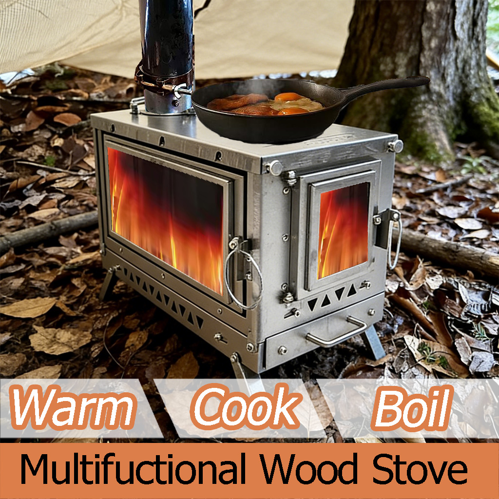 DANCHEL T3 Titanium Tent Stove - огляд і ціна Outdoor Camping Stove Wood