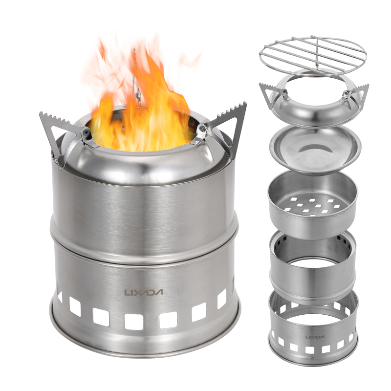 Lixada Stainless Steel Wood St - огляд і ціна Outdoor Camping Stove Wood