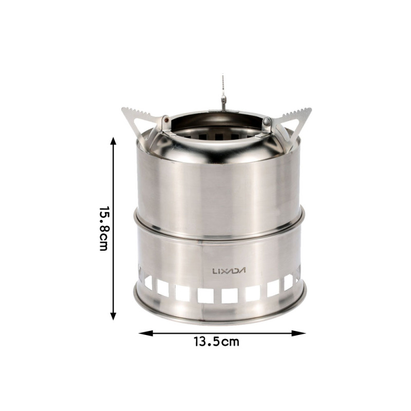 Lixada Stainless Steel Wood St - огляд і ціна Outdoor Camping Stove Wood