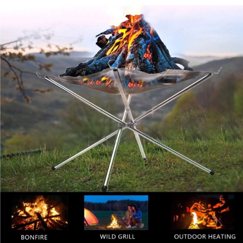 Outdoor BBQ Bonfire Rack Porta - огляд і ціна Outdoor Camping Stove Wood