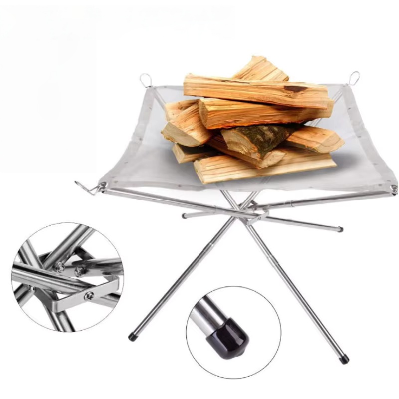 Outdoor BBQ Bonfire Rack Porta - огляд і ціна Outdoor Camping Stove Wood