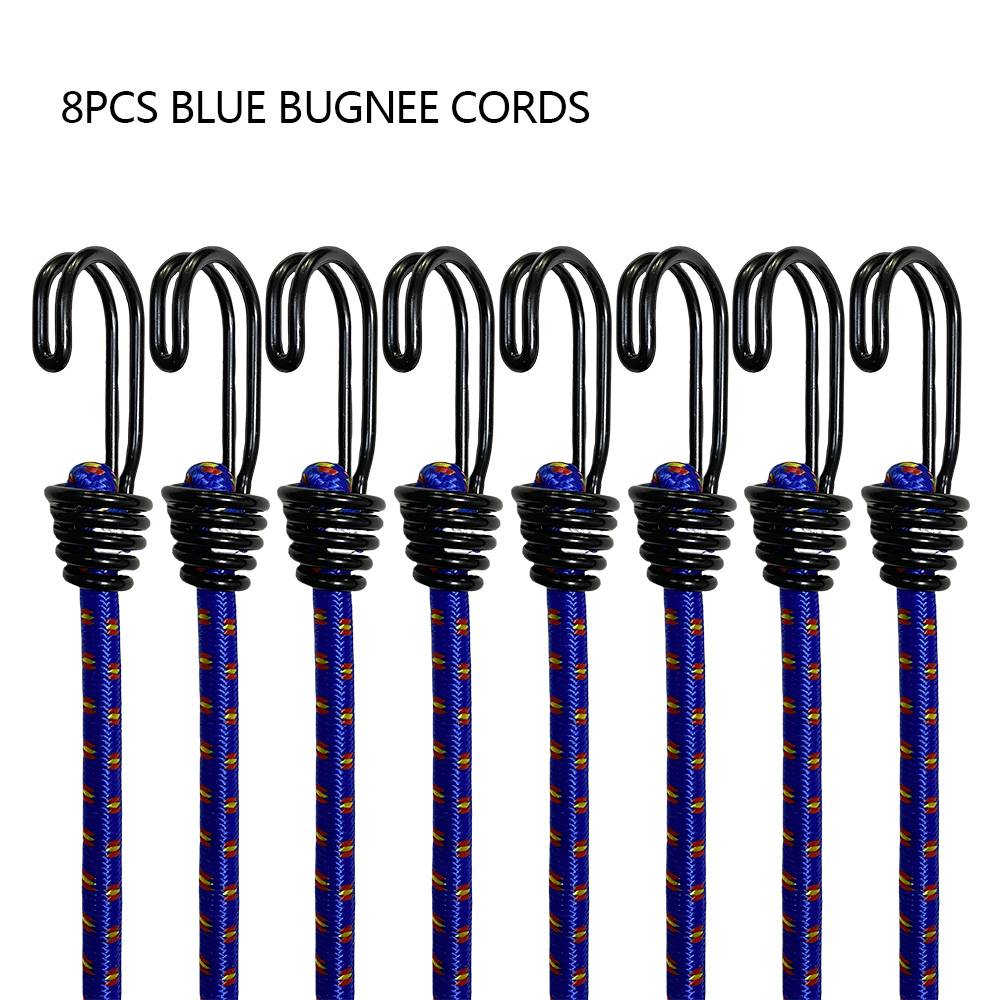 8Pcs 60cm Camping Bungee Cord  - огляд і ціна Outdoor Camping Extension Cord