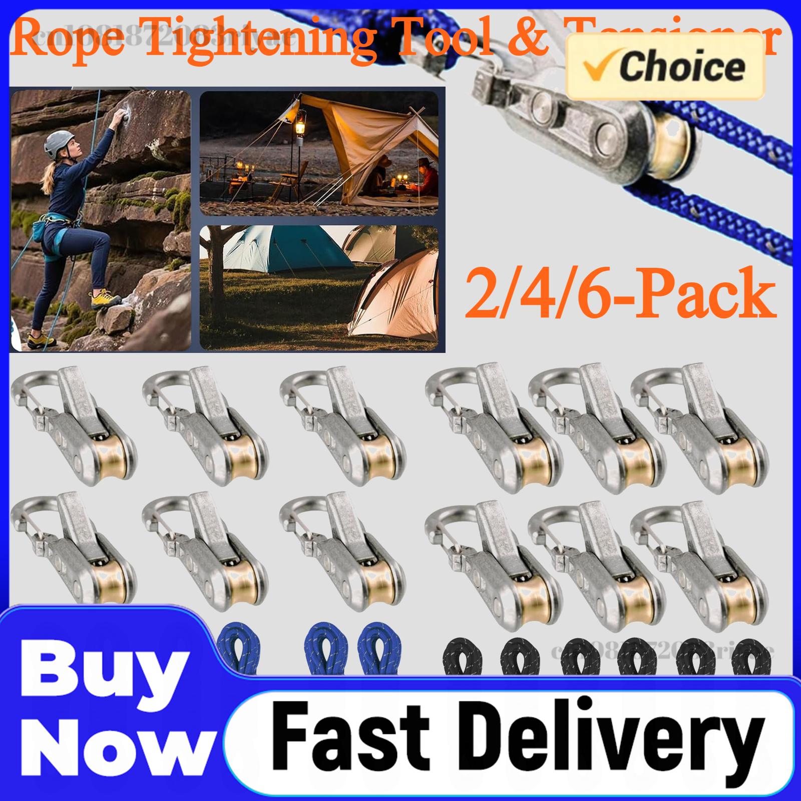2/4/6-Pack Rope Tightening Too - огляд і ціна Outdoor Camping Guy