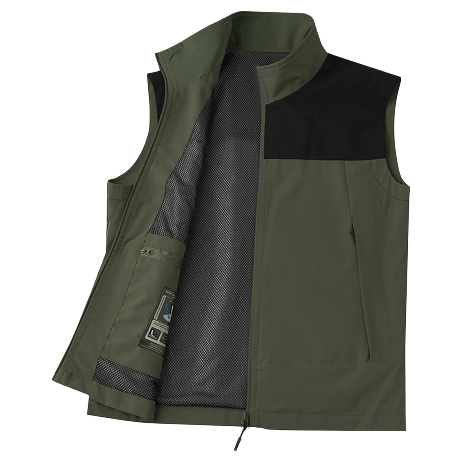 #M-5XL Men Golf Vest Stand Col - огляд і ціна Outdoor Camping Jacket