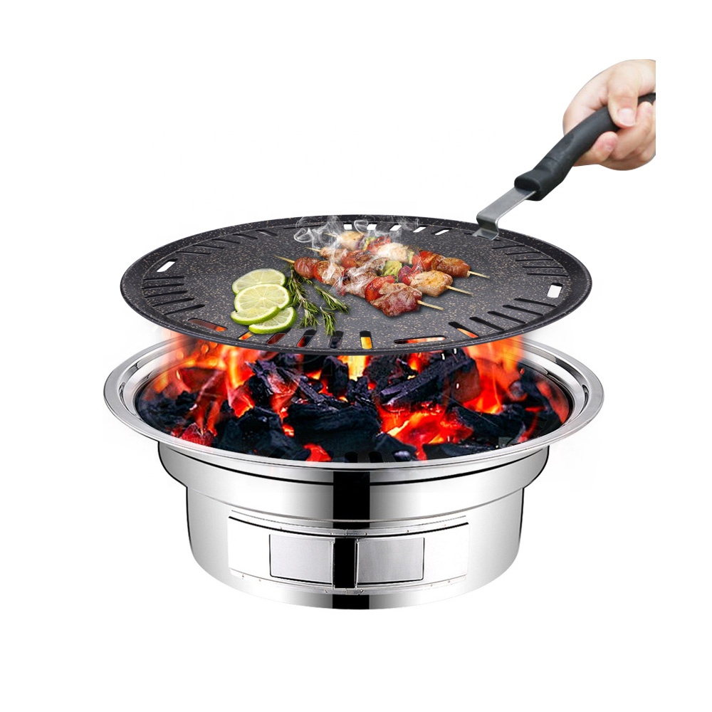 Aluminum Round Bbq Plate Non S - огляд і ціна Outdoor Camping Korea