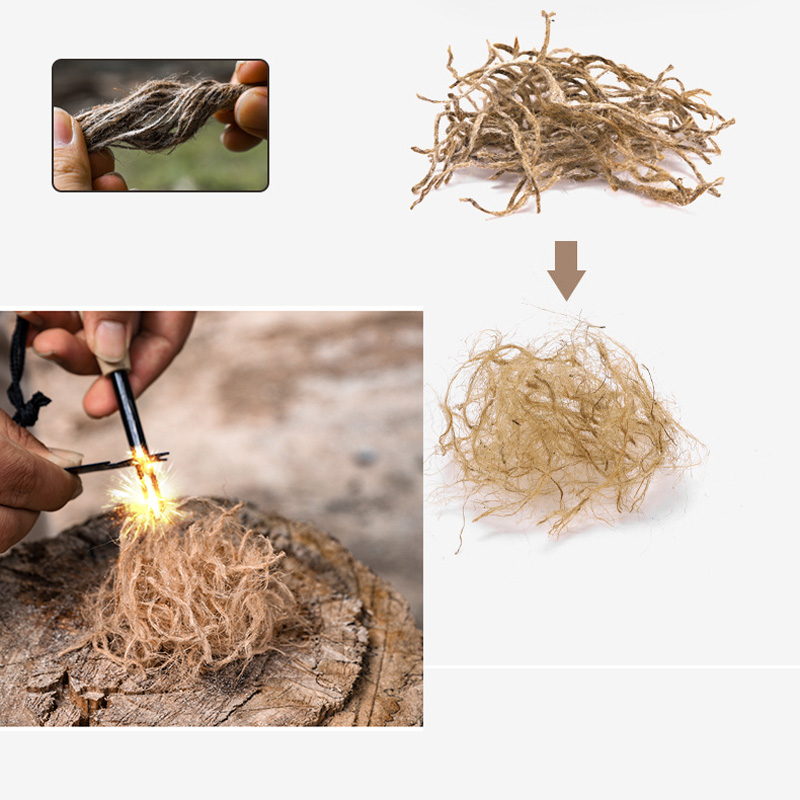 Outdoor Mini Wax Hemp Rope Por - огляд і ціна Outdoor Camping Stove Wood