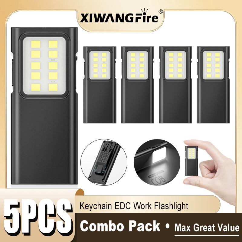 1-5PCS Rechargeable EDC Flashl - огляд і ціна Headlamp