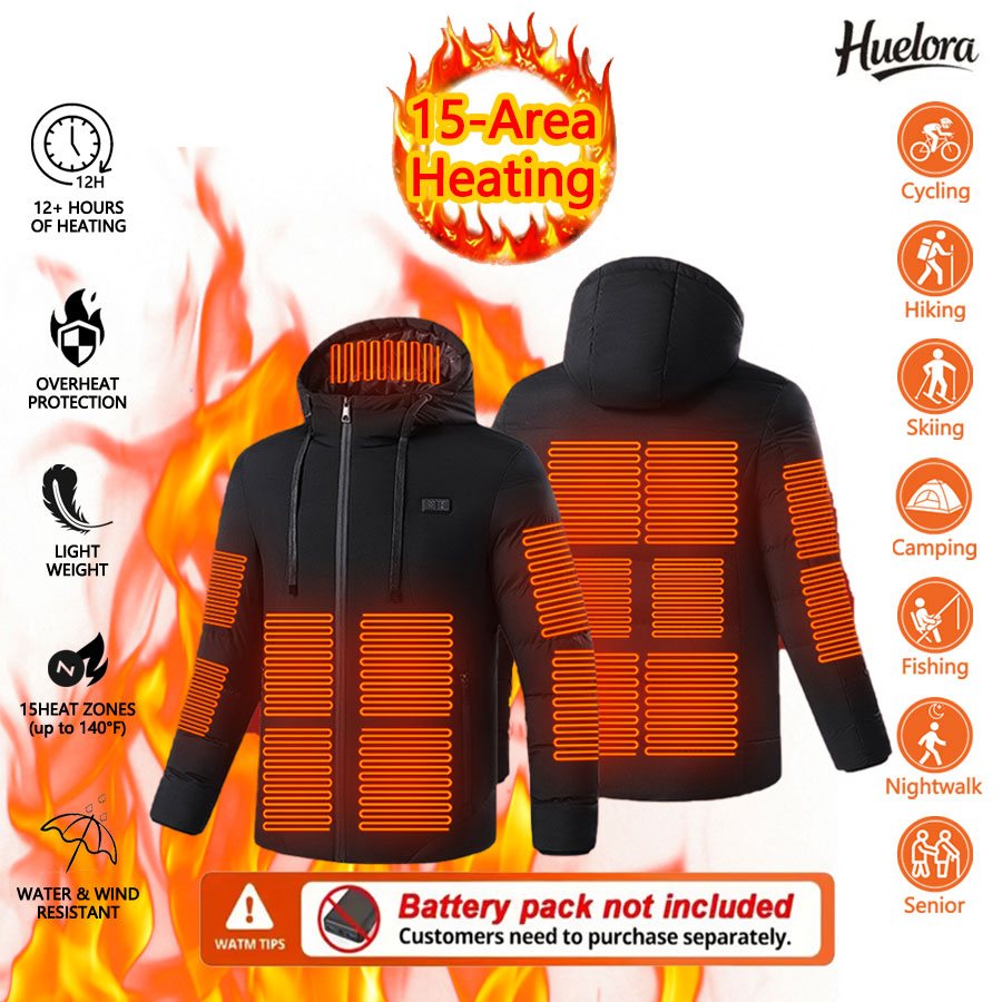 Huelora 11 Area Heated Jacket  - огляд і ціна Outdoor Camping Jacket