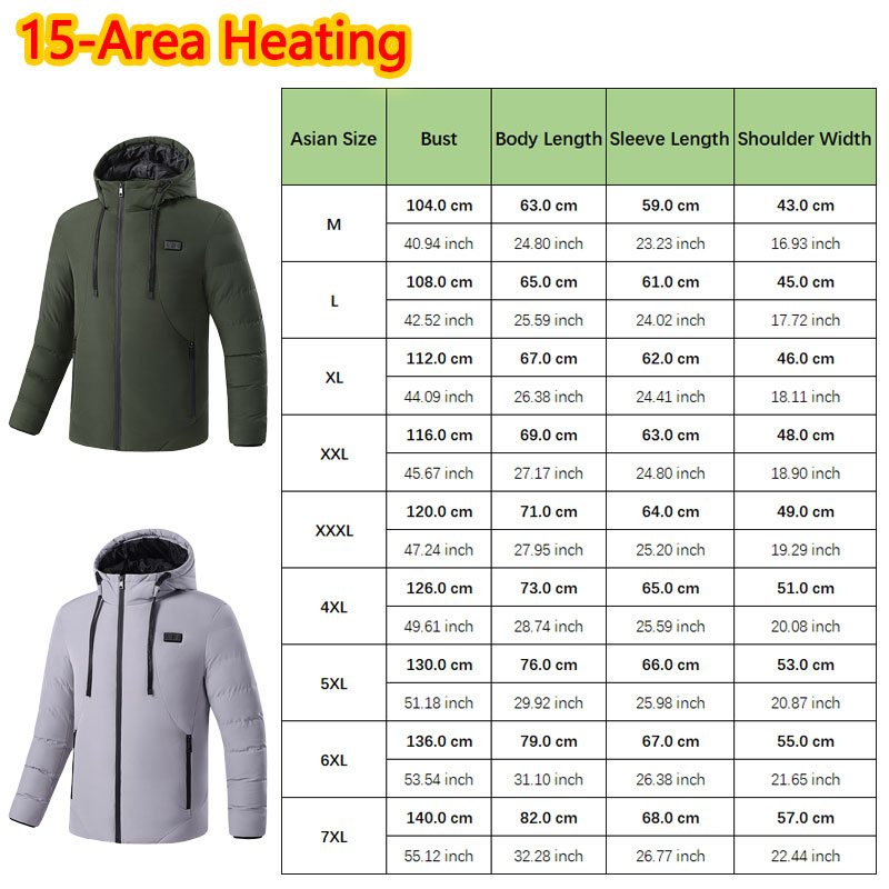 Huelora 11 Area Heated Jacket  - огляд і ціна Outdoor Camping Jacket