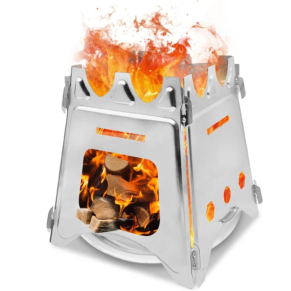 Portable Camping Wood Stove wi - огляд і ціна Outdoor Camping Stove Wood
